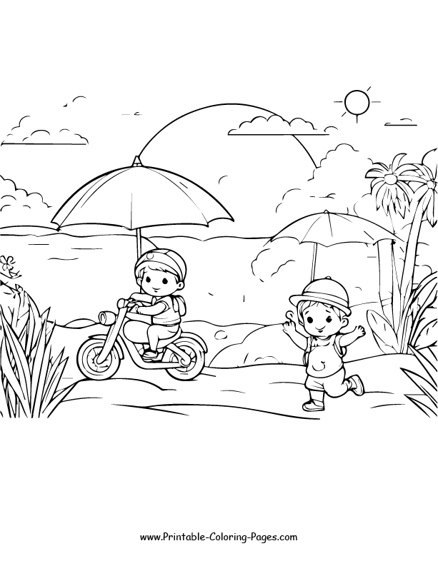 Summer Coloring Pages 5