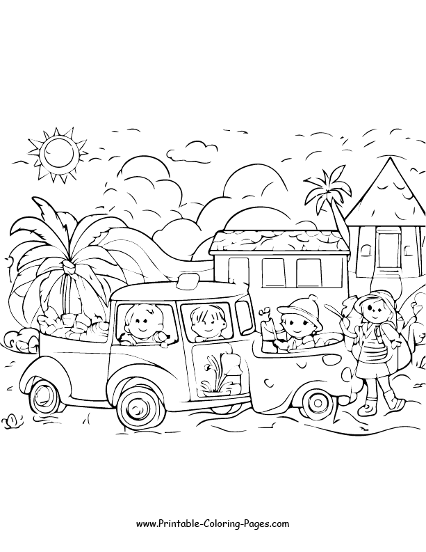 Summer Coloring Pages 6