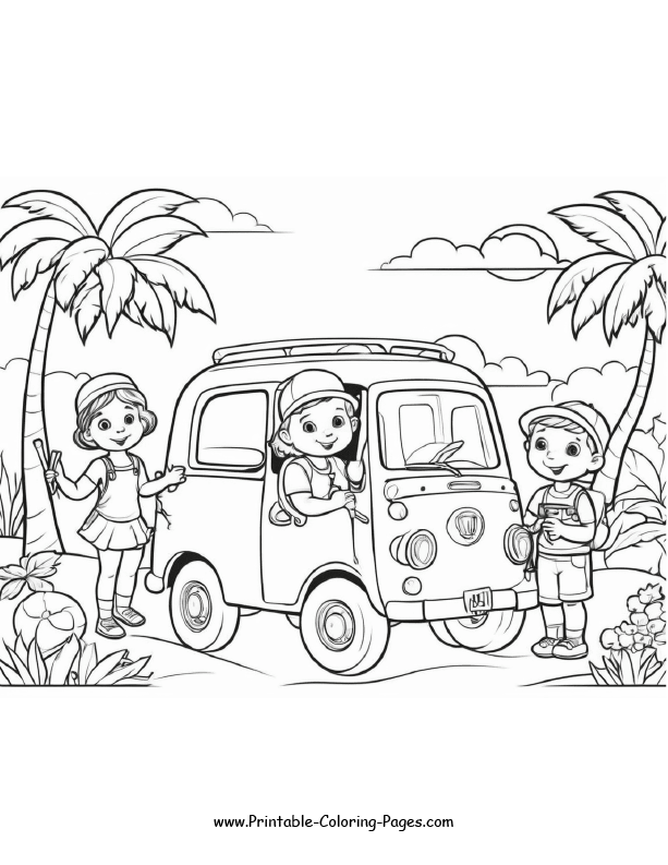 Summer Coloring Pages 7