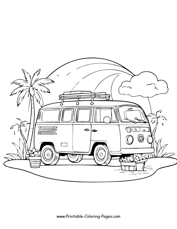 Summer Coloring Pages 9