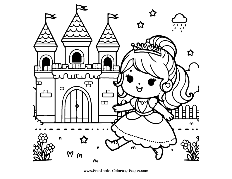 princess coloring pages 10