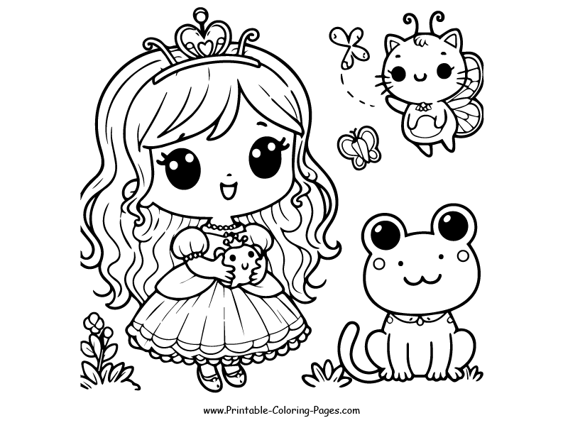 princess coloring pages 16