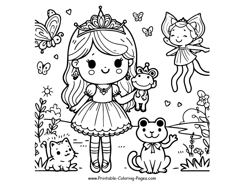 princess coloring pages 17