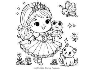 Princess Coloring Pages Magical 20 PDF