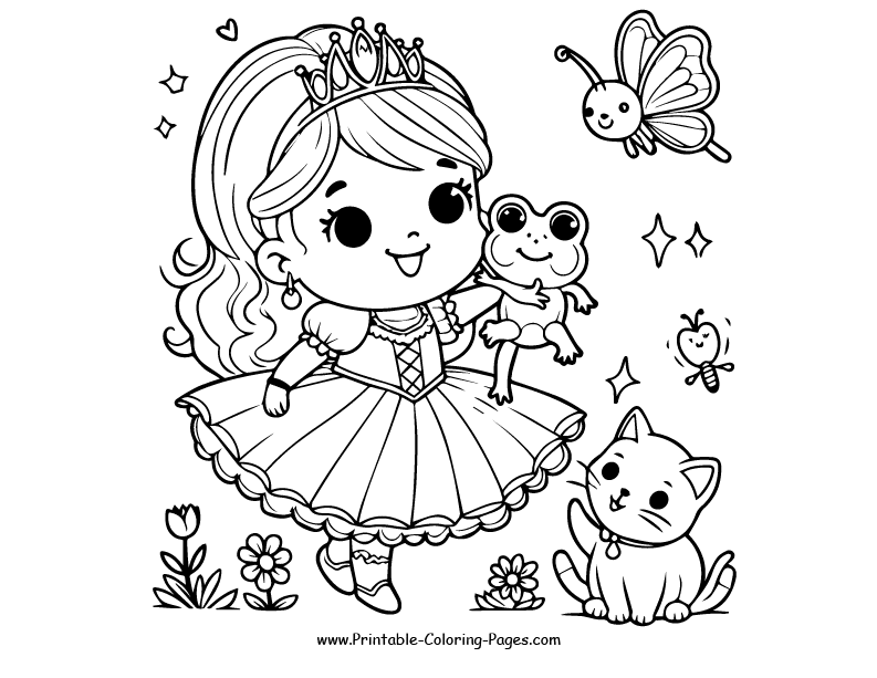 princess coloring pages 18