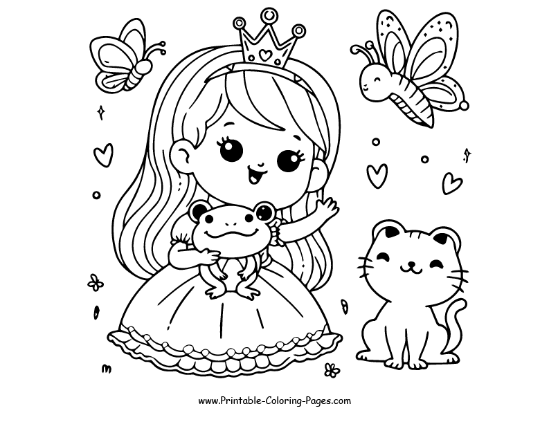 princess coloring pages 19