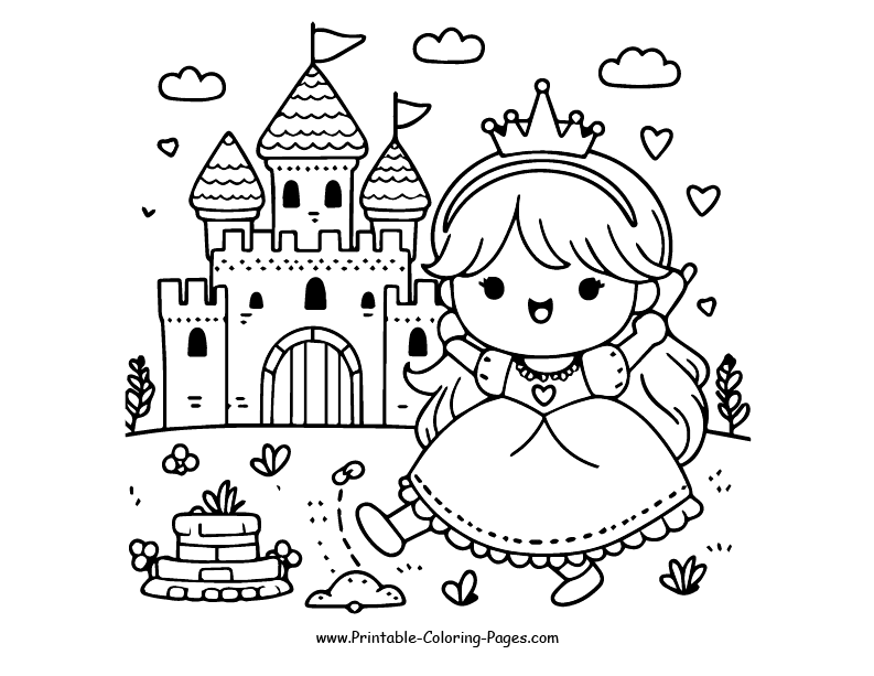 princess coloring pages 2