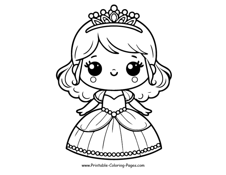 Princess Coloring Pages Magical 20 PDF