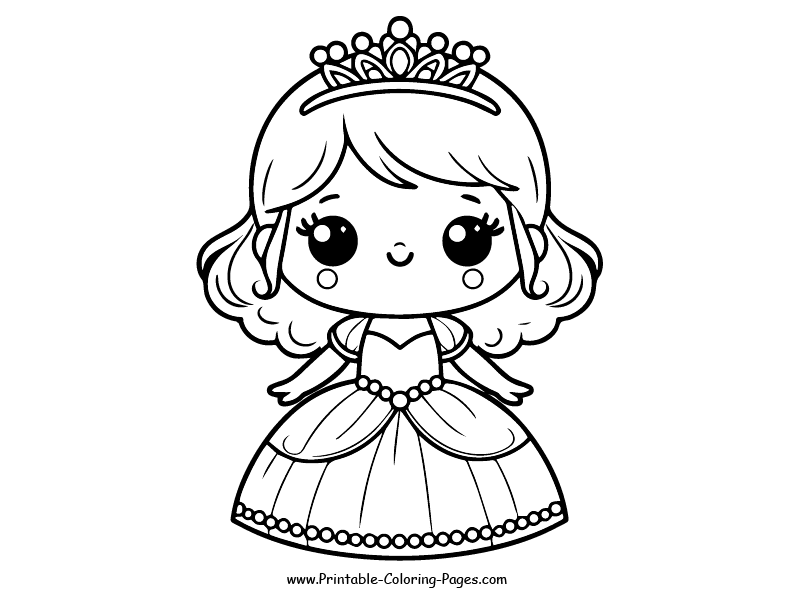 princess coloring pages 4