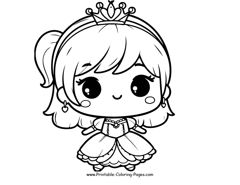 princess coloring pages 5