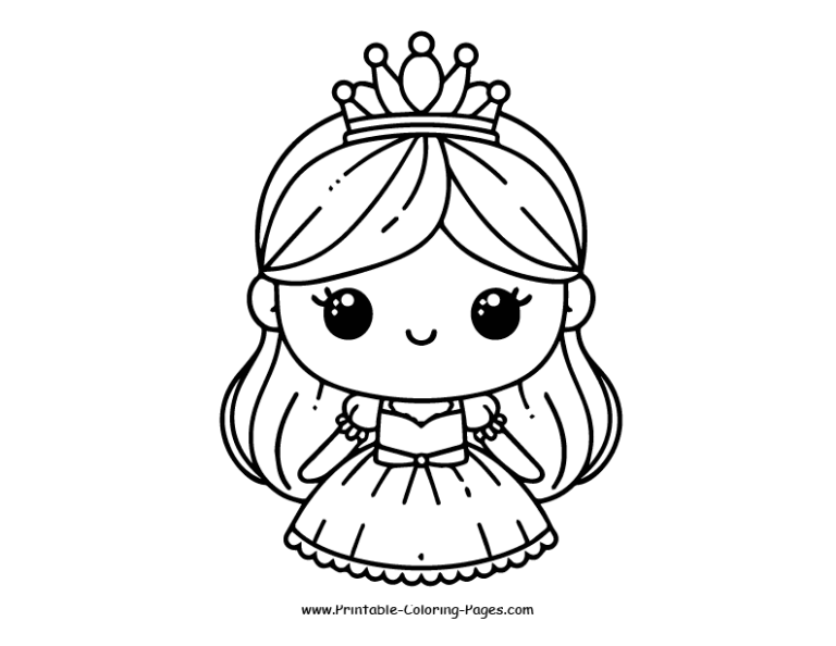Princess Coloring Pages Magical 20 PDF