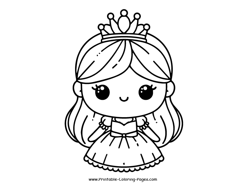 princess coloring pages 7