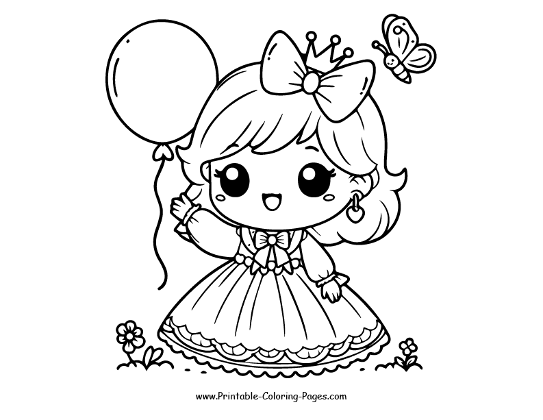 princess coloring pages 8