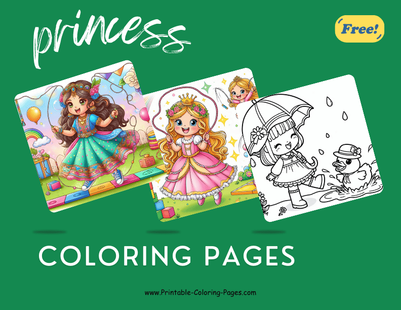 princess coloring page