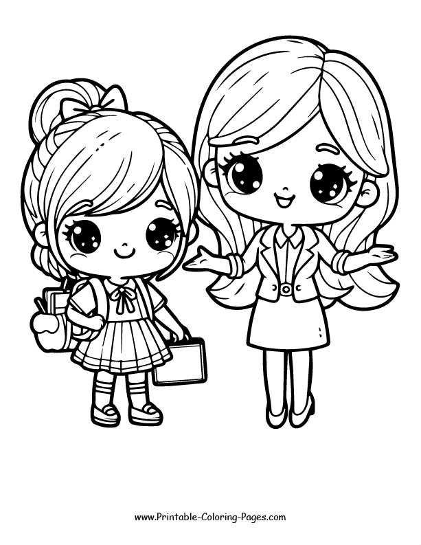 Back to school coloring pages 5