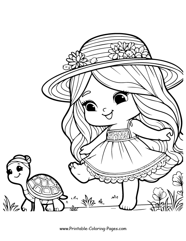 Barbie coloring pages 14