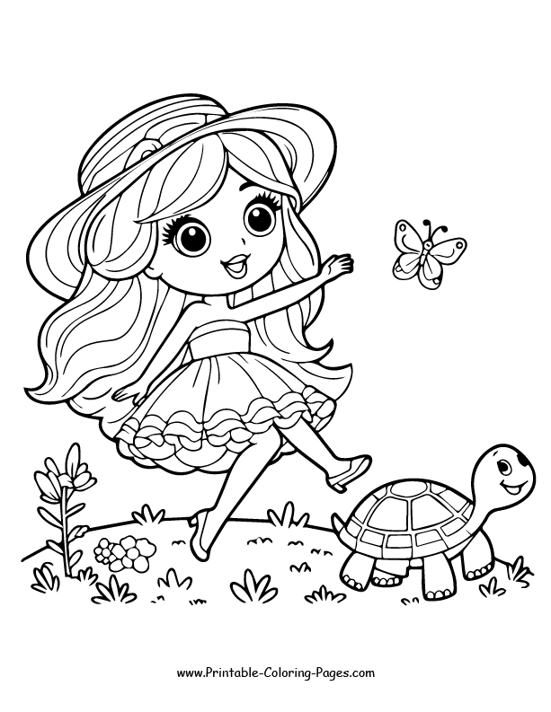 Barbie coloring pages 17