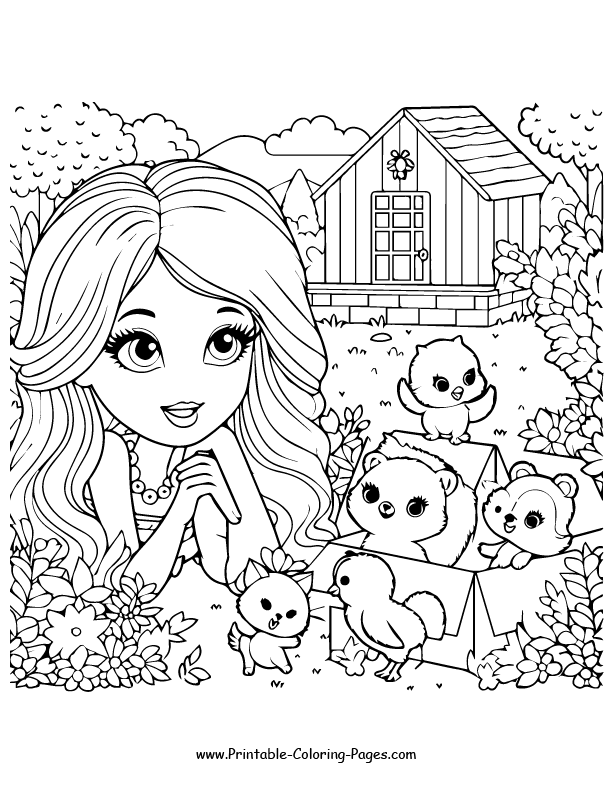 Barbie coloring pages 22