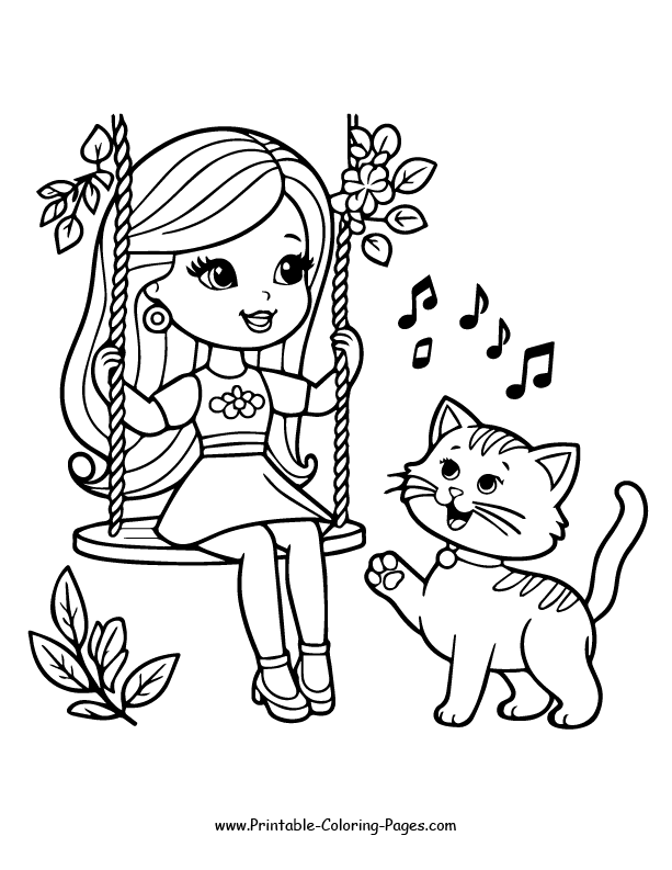 Barbie coloring pages 4