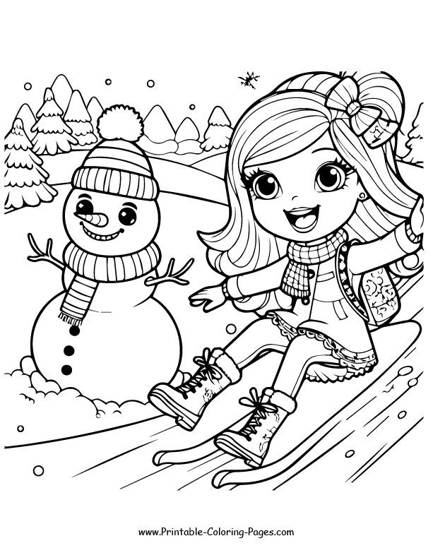 Barbie coloring pages 7