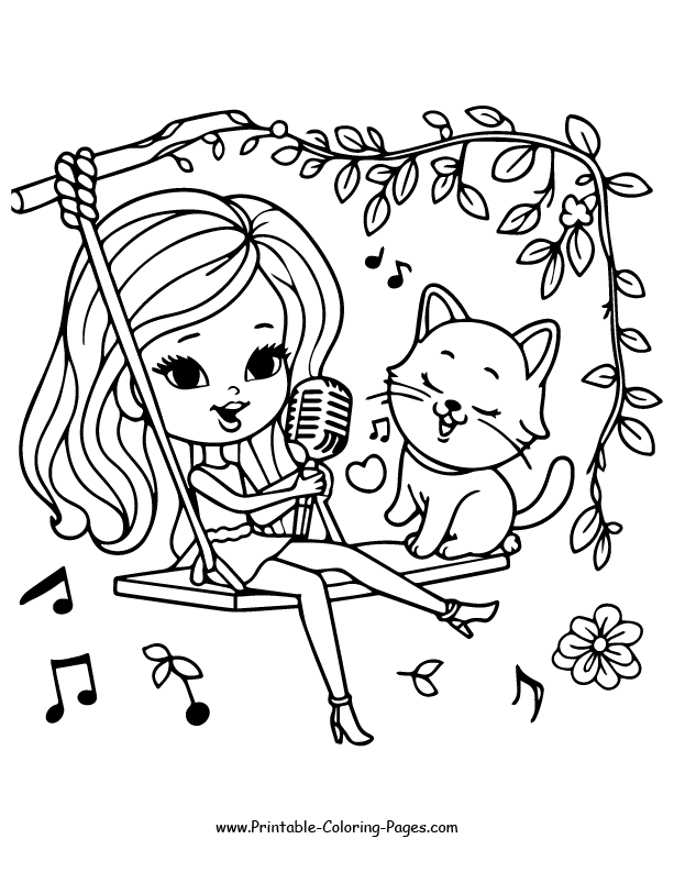 Barbie coloring pages 8