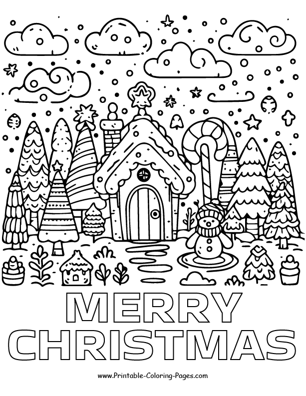 Christmas Coloring Page