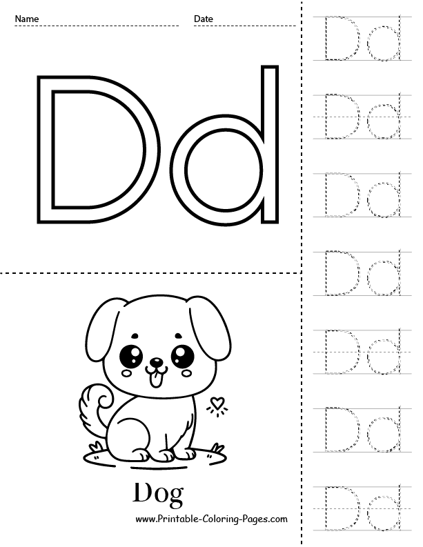 D coloring pages