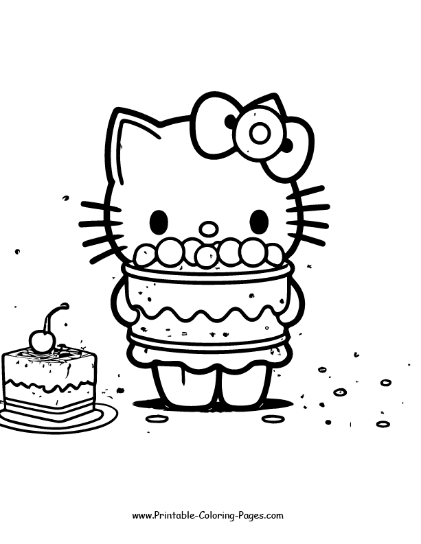 Hello Kitty Coloring Page 25