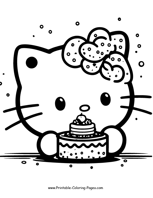 Hello Kitty Coloring Page 26