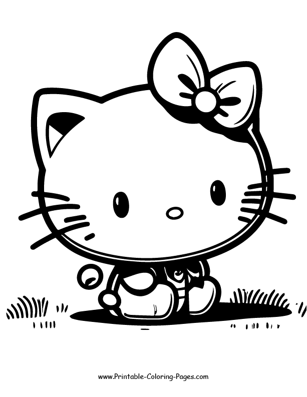 Hello Kitty Coloring Page 29