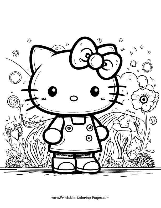 Hello Kitty Coloring Page 31