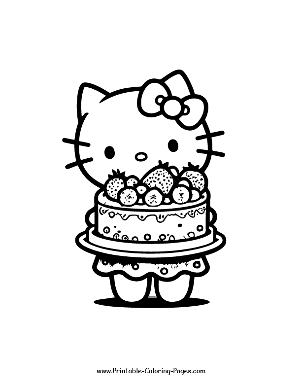 Hello Kitty Coloring Page 32