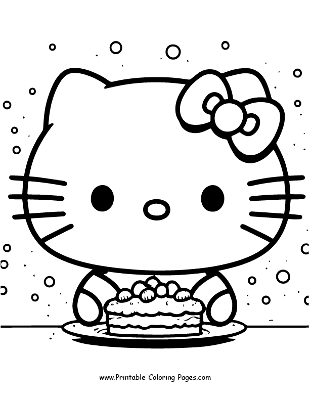 Hello Kitty Coloring Page 34