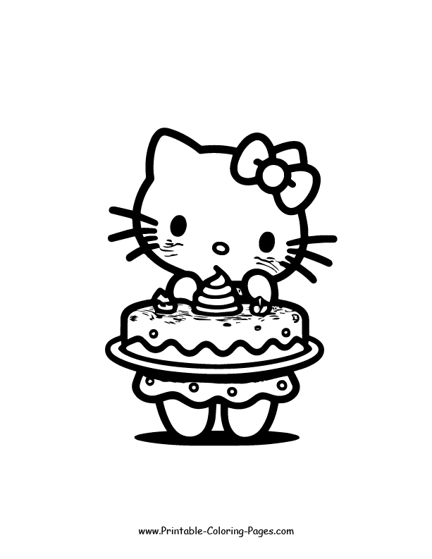 Hello Kitty Coloring Page 35