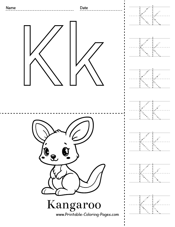 alphabet coloring page