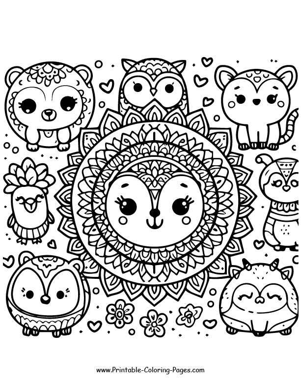 Mandala coloring pages 10