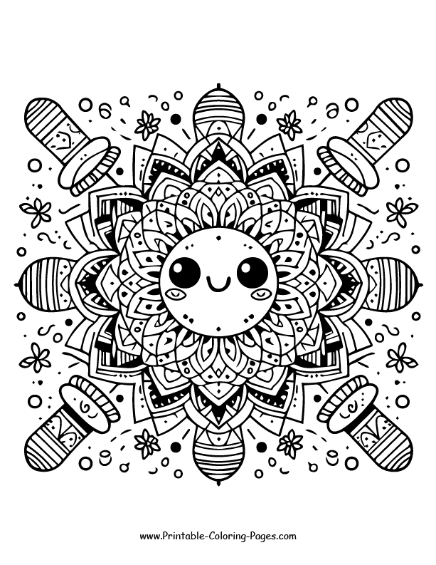 Mandala coloring pages 14