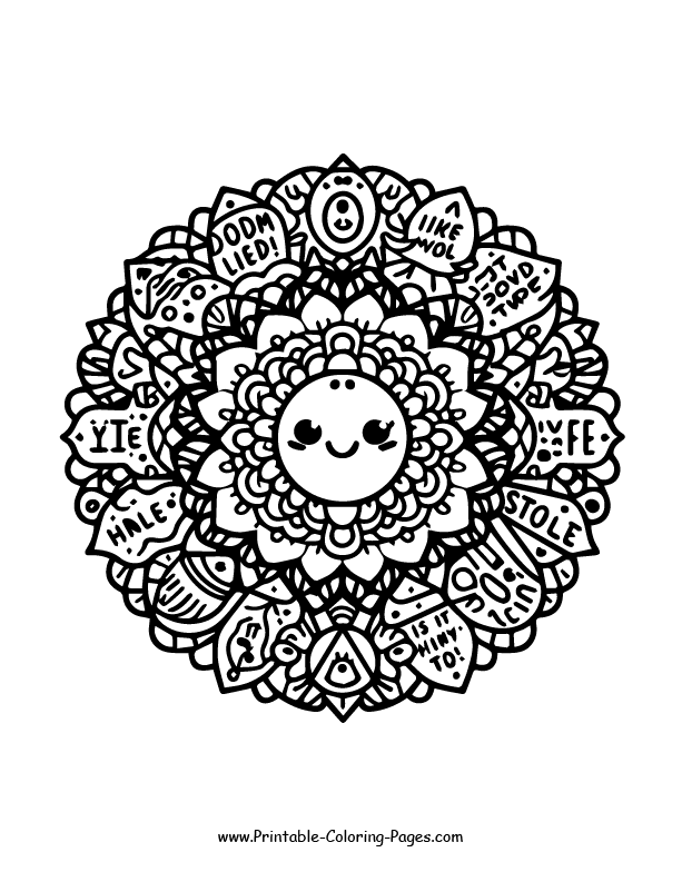 Mandala coloring pages 2