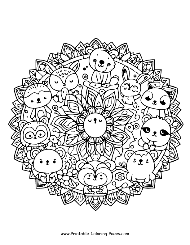 Mandala coloring pages 21