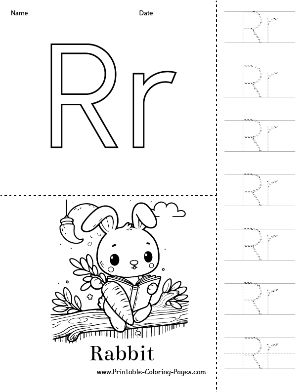 R coloring pages