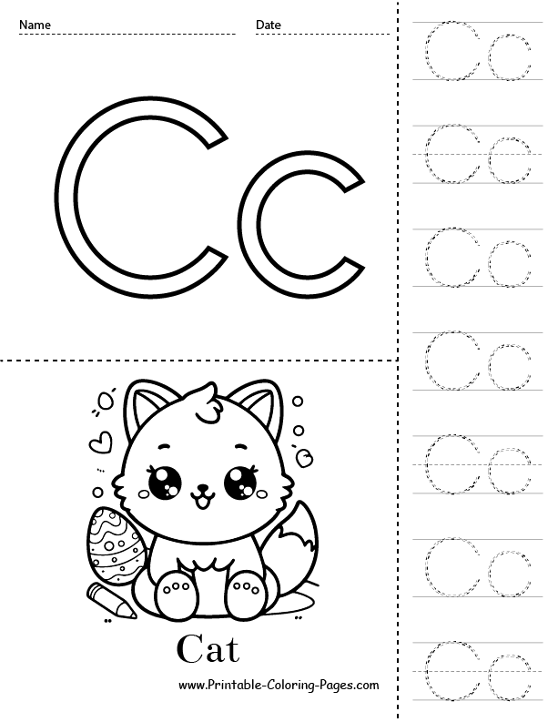 c coloring pages