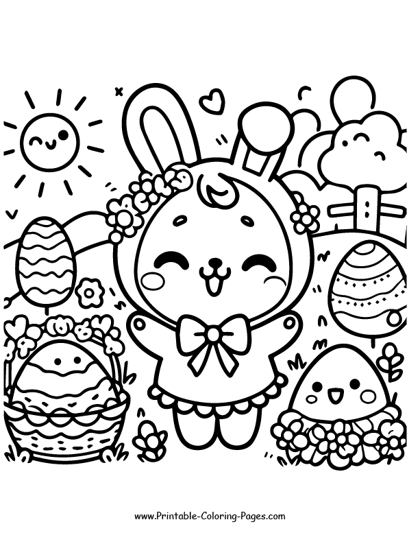 Easter coloring pages 10