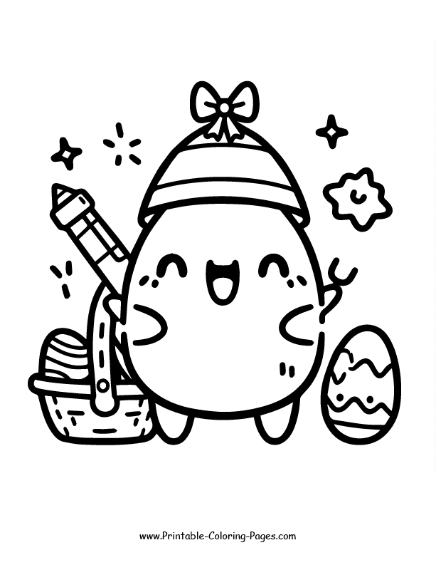 Easter coloring pages 4