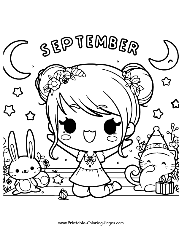 September coloring pages 10