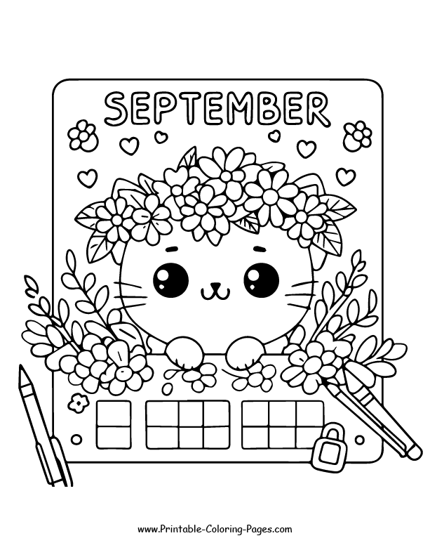 September coloring pages 11