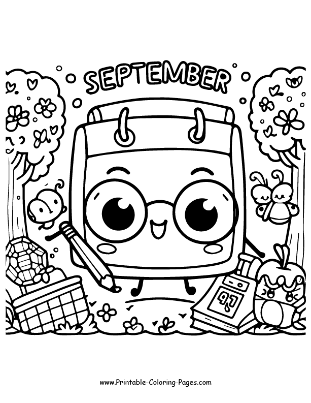 September coloring pages 14