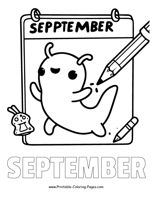 September coloring pages 16