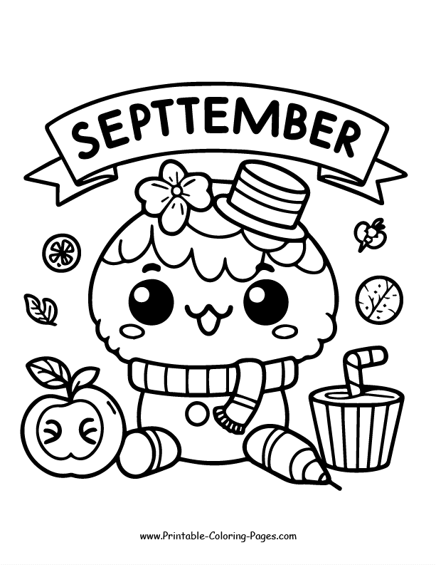 September coloring pages 18