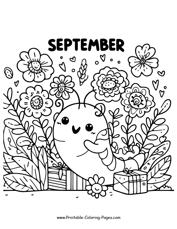 September coloring pages 19