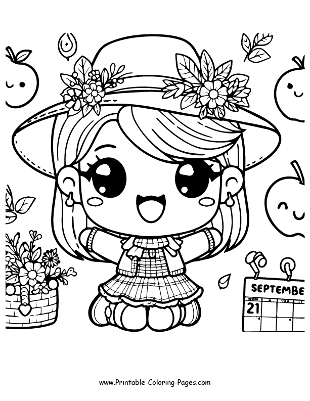 September coloring pages 21